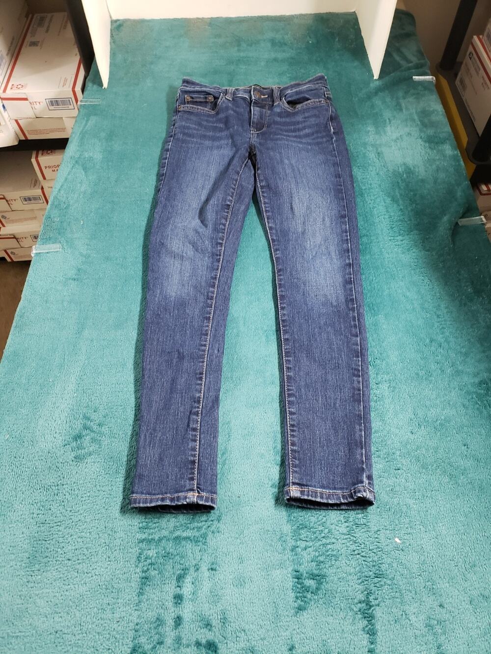 Banana Republic Jeans Size 0 Petite Women Blue Pants Stretch Mid Rise Skinny